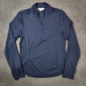 Tommy Bahama Golf Pullover Womens Large Blue 1/4 Zip Long Sleeve Athletic‎